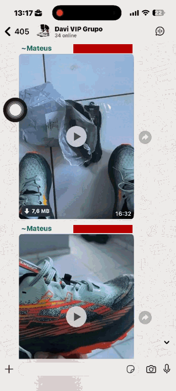Print de conversa no WhatsApp com feedback de cliente