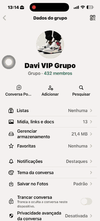 Print de conversa no WhatsApp sobre fornecedores